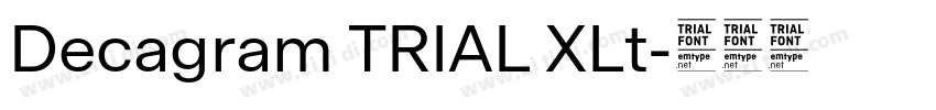 Decagram TRIAL XLt字体转换